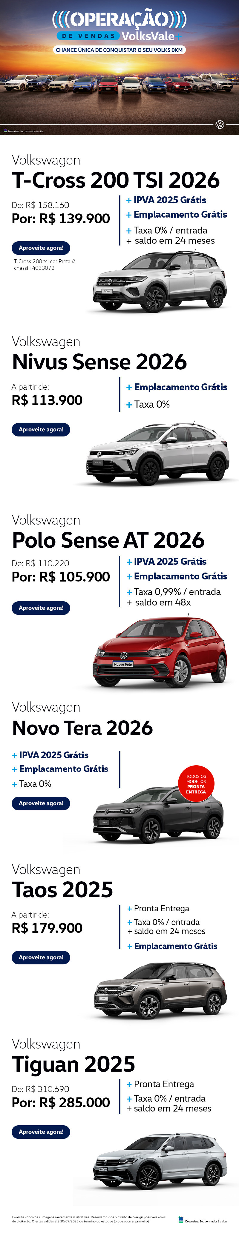 Feirão de Fábrica - Volkswagen